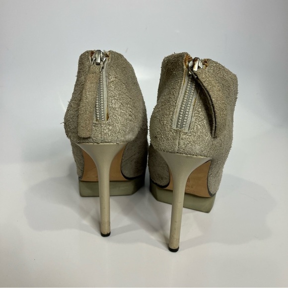 Camilla Scovgaard tan suede leather platform stiletto Heels size 35.5 - Picture 5 of 8